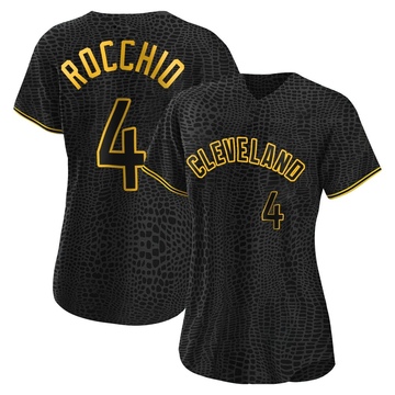 Replica Brayan Rocchio Women's Cleveland Guardians Black Snake Skin City Jersey