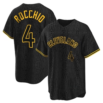 Replica Brayan Rocchio Youth Cleveland Guardians Black Snake Skin City Jersey