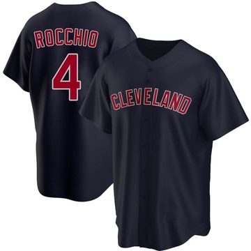 Replica Brayan Rocchio Youth Cleveland Guardians Navy Alternate Jersey