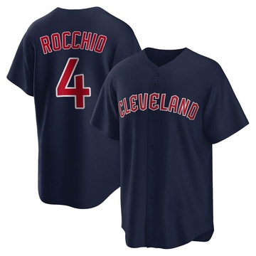 Replica Brayan Rocchio Youth Cleveland Guardians Navy Alternate Jersey