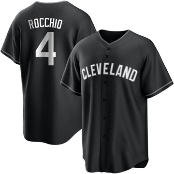 Replica Brayan Rocchio Youth Cleveland Guardians White Black/ Jersey