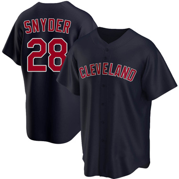 Replica Cory Snyder Youth Cleveland Guardians Navy Alternate Jersey