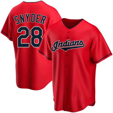 Replica Cory Snyder Youth Cleveland Guardians Red Alternate Jersey