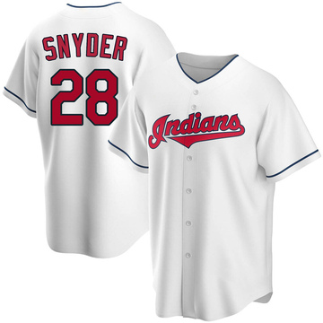 Replica Cory Snyder Youth Cleveland Guardians White Home Jersey