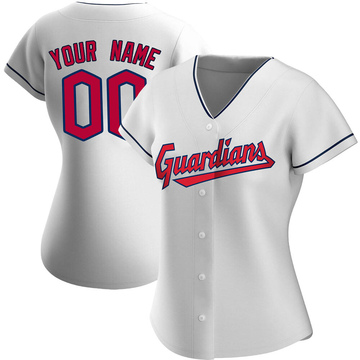 Cleveland Guardians Official Authentic Custom Jersey - White Custom Jerseys  Mlb - Bluefink