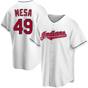 Jose Mesa Youth Cleveland Guardians Home Jersey - White Replica