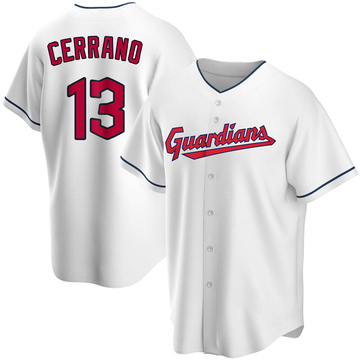 Pedro Cerrano Cleveland Guardians Youth Navy Roster Name & Number T-Shirt 