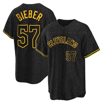 Nike Youth Cleveland Guardians Shane Bieber #57 White Replica Baseball  Jersey