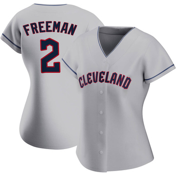 Replica Tyler Freeman Women's Cleveland Guardians Gray Road Jersey