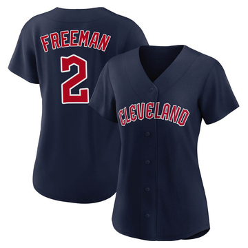 Replica Tyler Freeman Women's Cleveland Guardians Navy Alternate Jersey