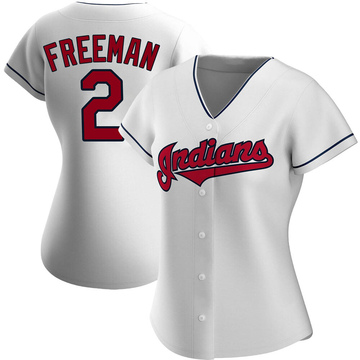 Replica Tyler Freeman Women's Cleveland Guardians White Home Jersey