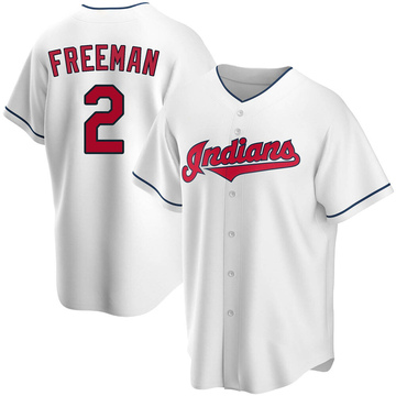 Replica Tyler Freeman Youth Cleveland Guardians White Home Jersey