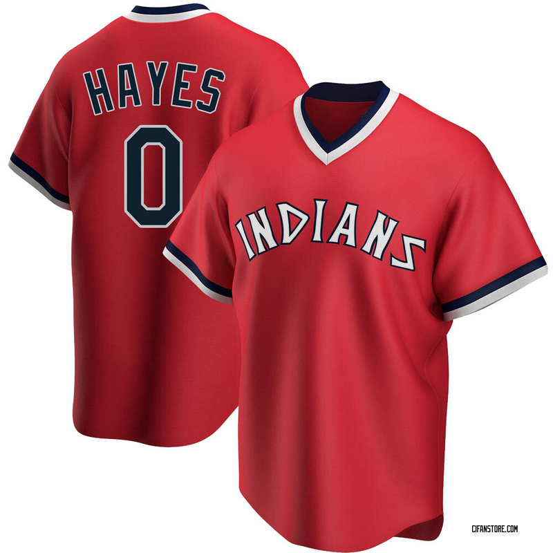 Replica Willie Mays Hayes Mens Cleveland Indians Red Road Cooperstown Collection Jersey 800 1800 
