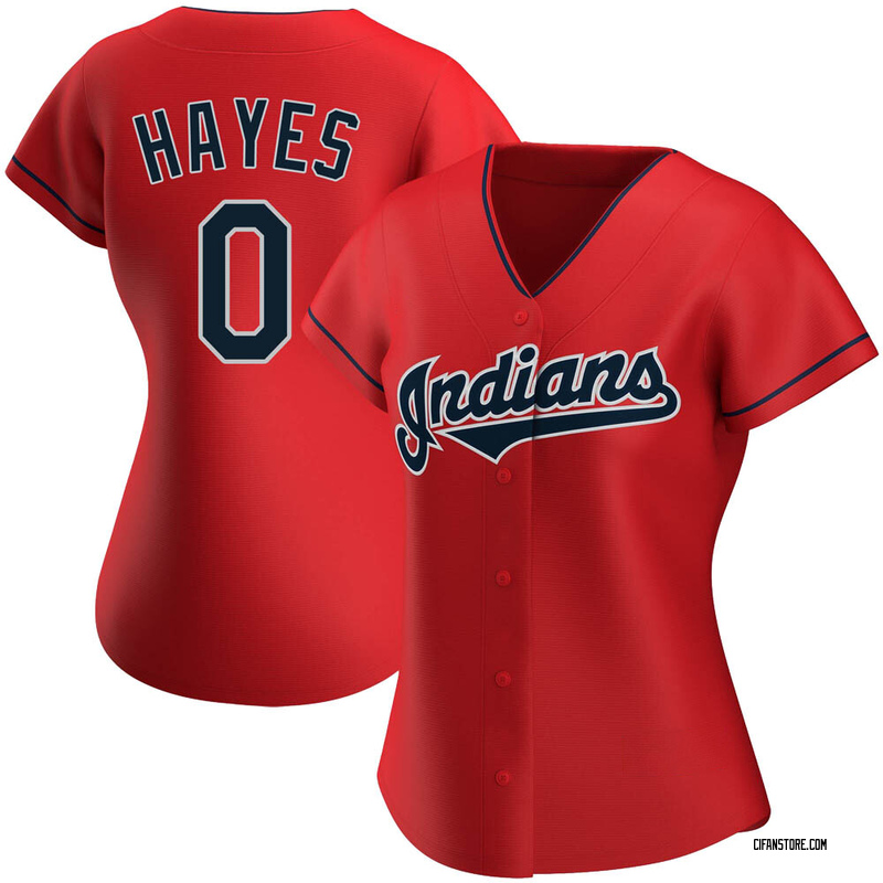 Replica Willie Mays Hayes Womens Cleveland Indians Red Alternate Jersey 800 1805 